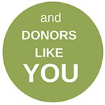 "And donors like you"