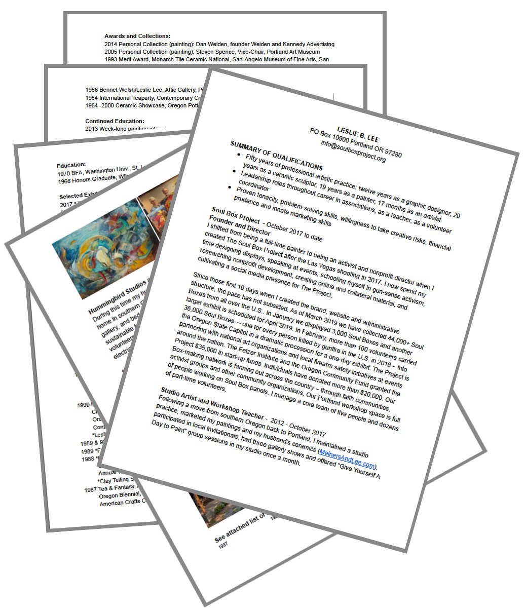 Founder, Leslie Lee's Curriculum Vitae, Summary and Background