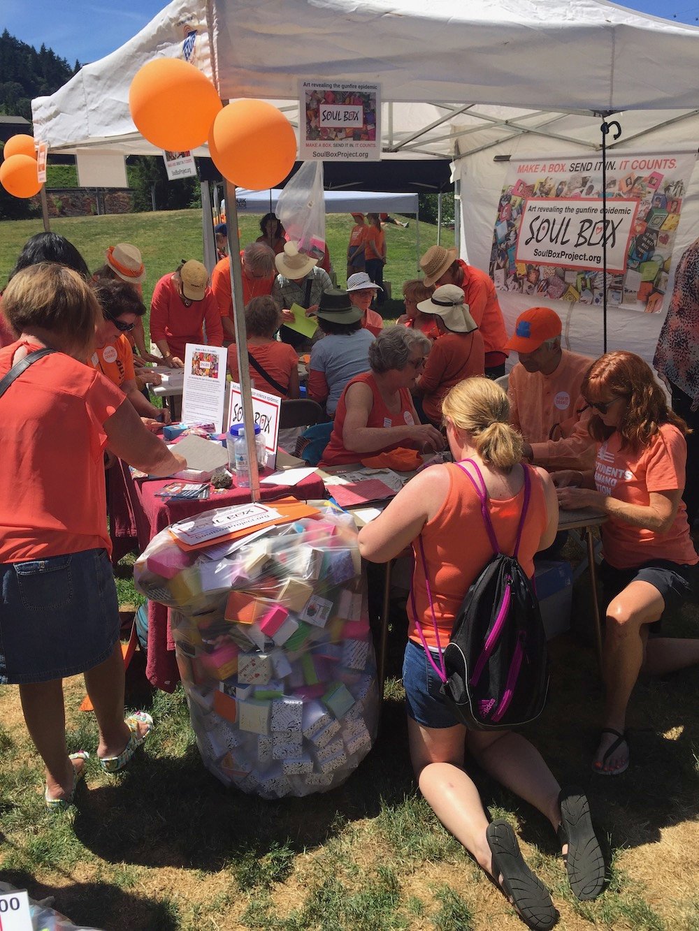Wear Orange participants create Soul boxes